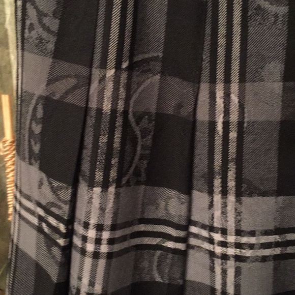 Pendleton wool classic pleated skirt Paisley print on top of stripe checkerd - Picture 3 of 8